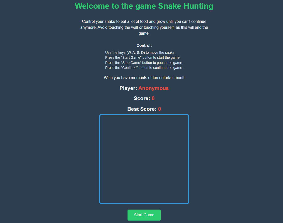 Snake Web Game